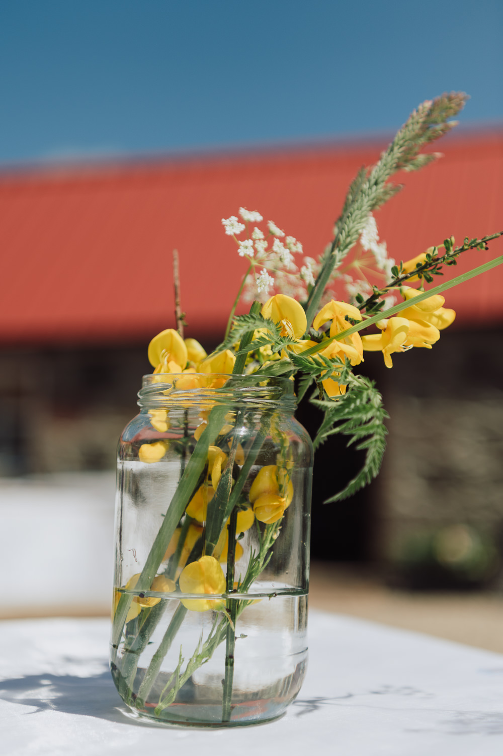 Vase Jar Flowers Decor Fun Budget Wedding Donna Murray Photography