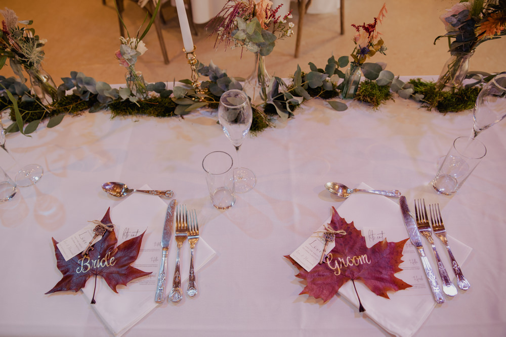 Leaf Place Name Calligraphy Greatest Showman Wedding Kerry Ann Duffy