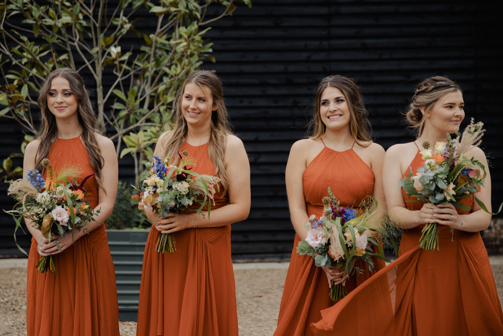 Rust Orange Bridesmaids Dress Dresses Greatest Showman Wedding Kerry Ann Duffy