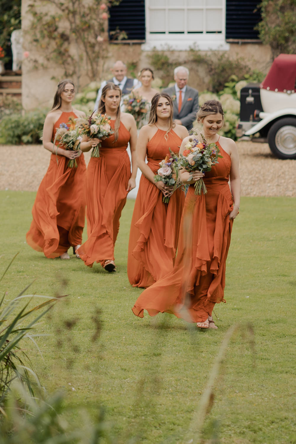 Rust Orange Bridesmaids Dress Dresses Greatest Showman Wedding Kerry Ann Duffy