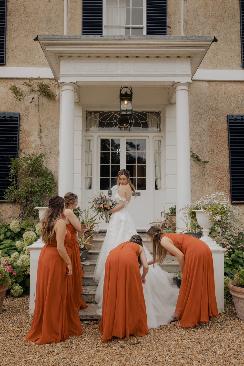 Rust Orange Bridesmaids Dress Dresses Greatest Showman Wedding Kerry Ann Duffy