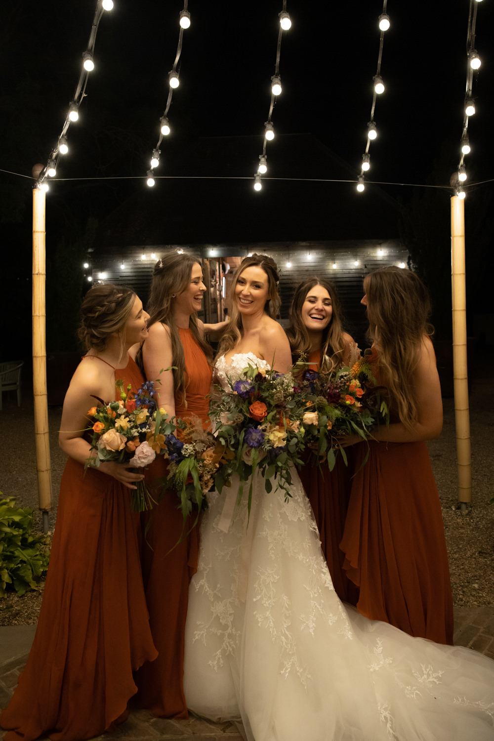 Rust Orange Bridesmaids Dress Dresses Greatest Showman Wedding Kerry Ann Duffy
