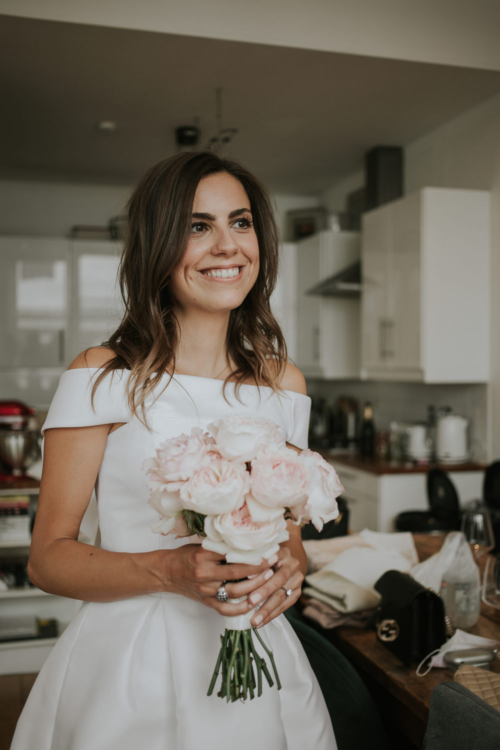 Bride Bridal Hair Loose Long Down Islington Town Hall Wedding Grace Pham Photography
