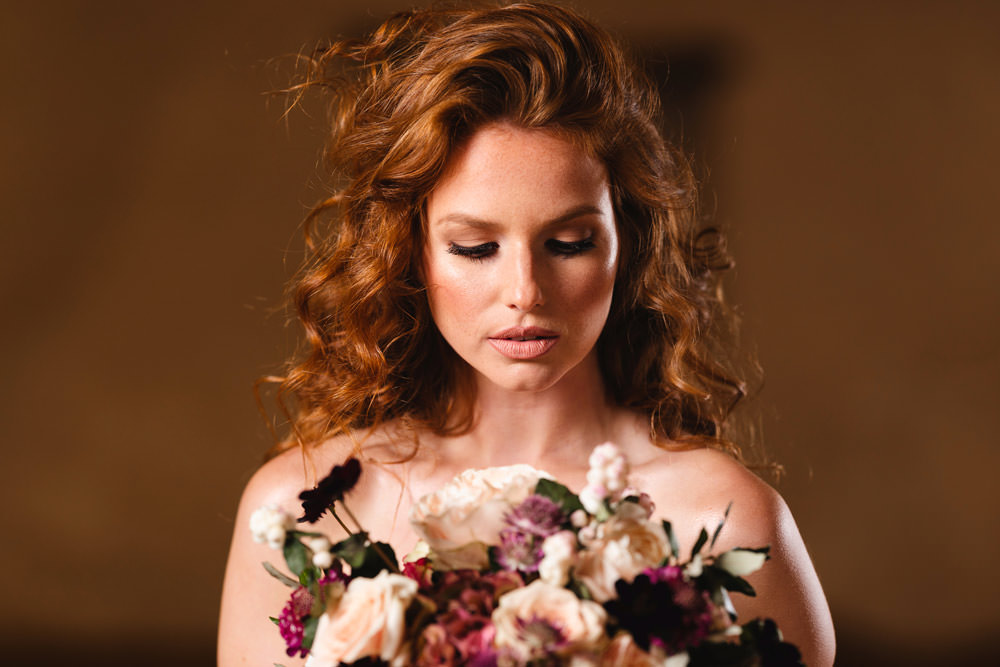 Bride Bridal Make Up Medieval Barn Wedding Sam Gibson Photography