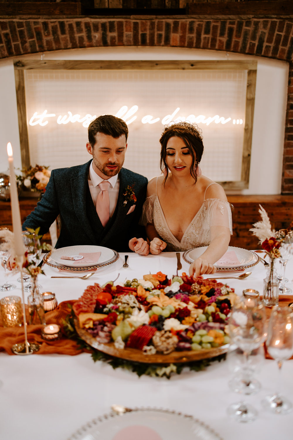 Grazing Board Sharing Platter Food Terracotta Wedding Ideas Opperhill Photography