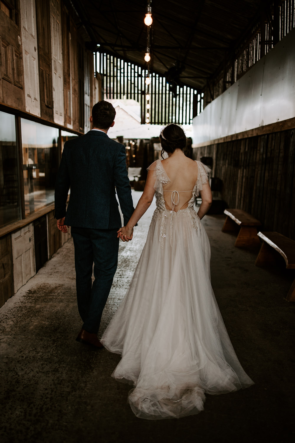 Dress Gown Bride Bridal Tulle Lace Straps Terracotta Wedding Ideas Opperhill Photography