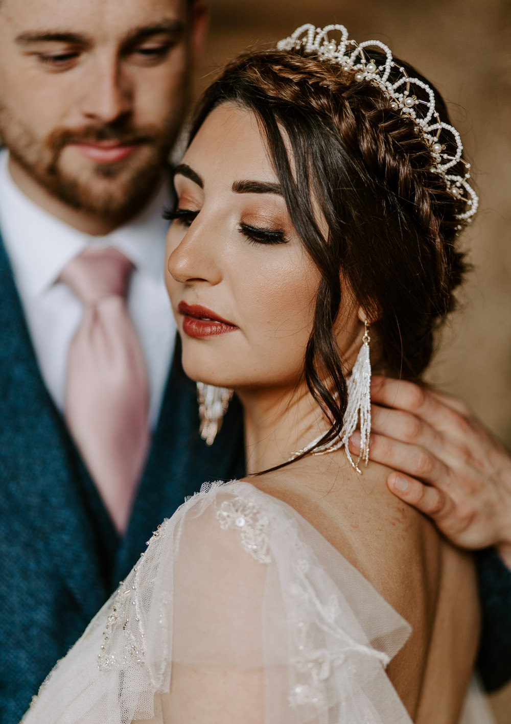 Bride Bridal Make Up Glam Terracotta Wedding Ideas Opperhill Photography