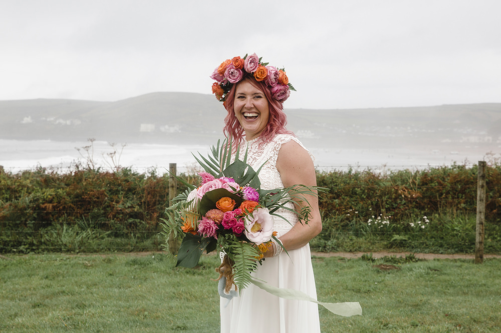 Dress Gown Bride Bridal Tiki Wedding AW Wedding Photography
