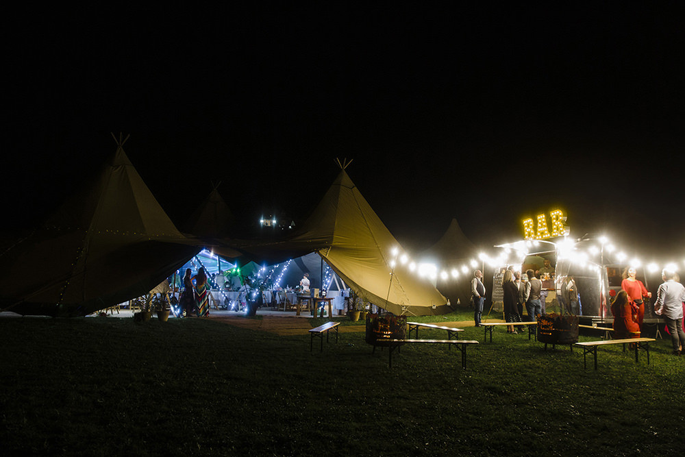Tipi Lights Lighting Tiki Wedding AW Wedding Photography