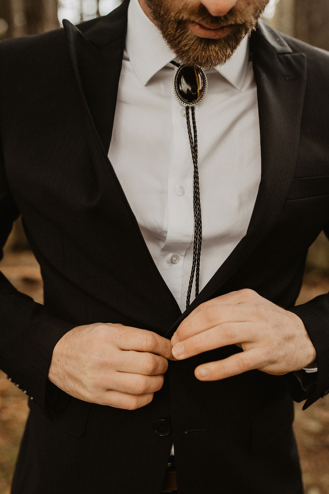 Groom Groomsmen Black Suit Tan Shoes Washington Lakeside Wedding Claudia Noelle Photography