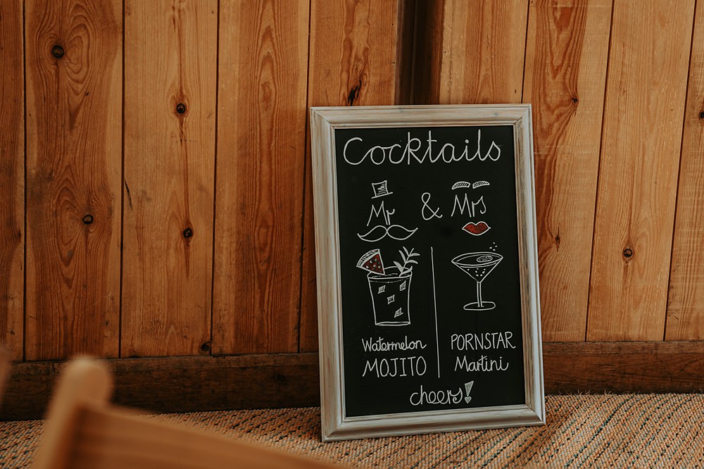 Cocktail Menu Whimsical Wonderland Wedding Amber Louise Photography