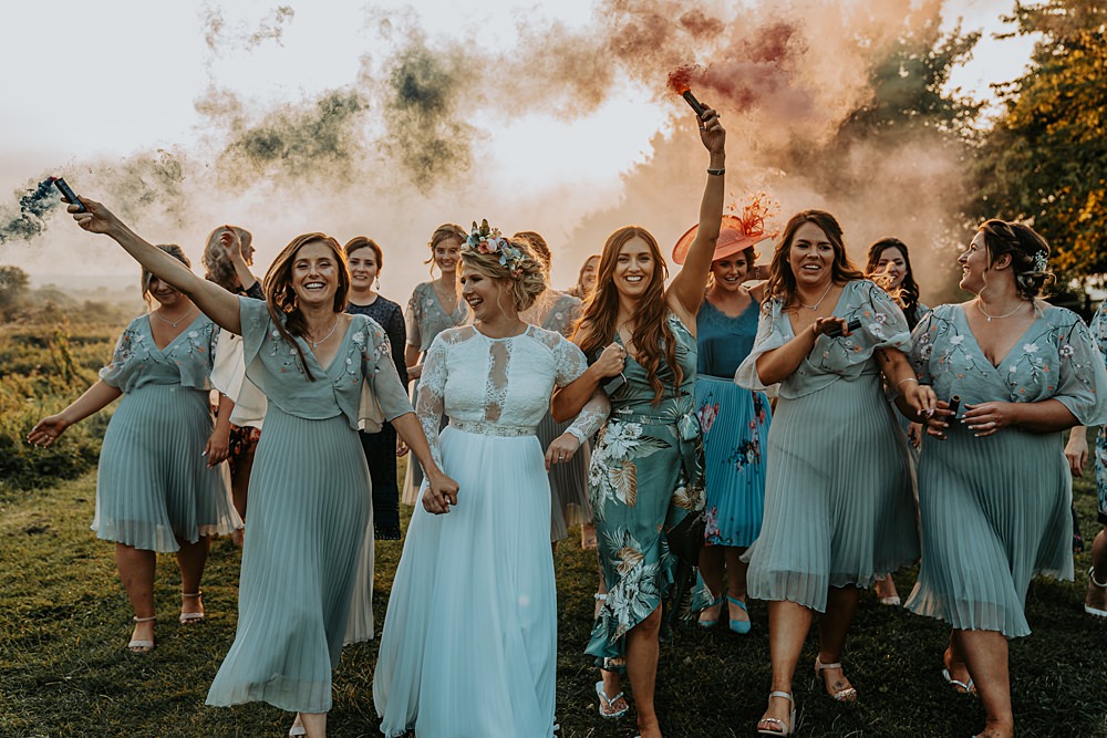alice in wonderland themed bridesmaid dresses WEDTREND Women Sage Green Bridesmaid Dress with Slit Spaghetti Straps  Floral A Line Long Wedding Guest Dress main image 1