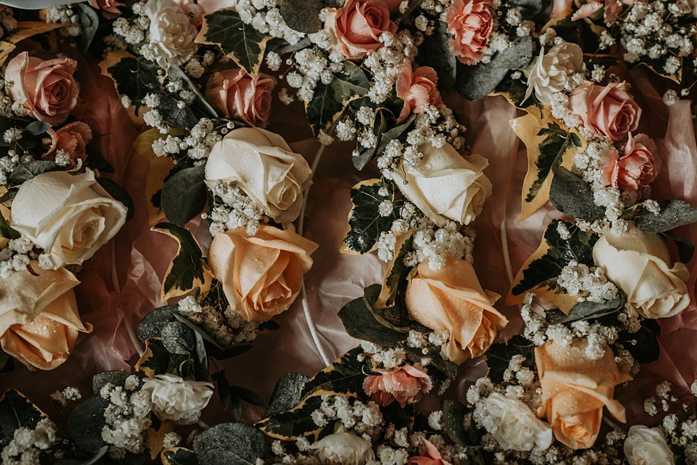Rose Buttonhole Flowers Whimsical Wonderland Wedding Amber Louise Photography