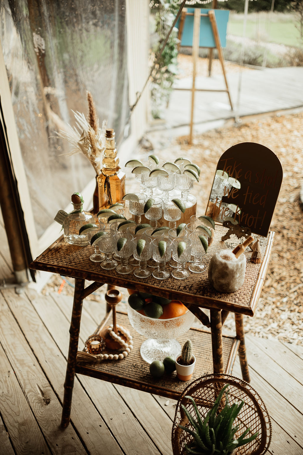 Cocktail Bar Boho Tipi Wedding Ideas Sara Ribera Photography