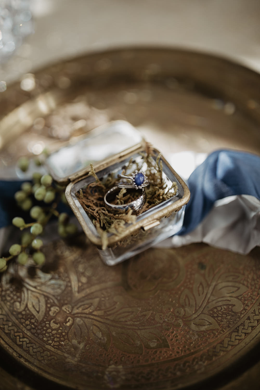 Rings Bands Box Colourful Vow Renewal Kaitlin Rodgers Photo
