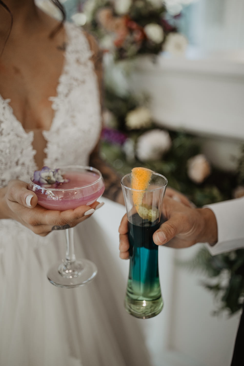 Cocktails Drinks Colourful Vow Renewal Kaitlin Rodgers Photo