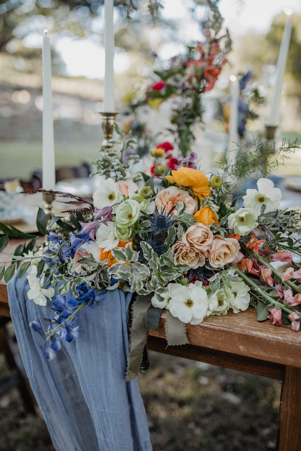 Bouquet Flowers Bride Bridal Colourful Vow Renewal Kaitlin Rodgers Photo