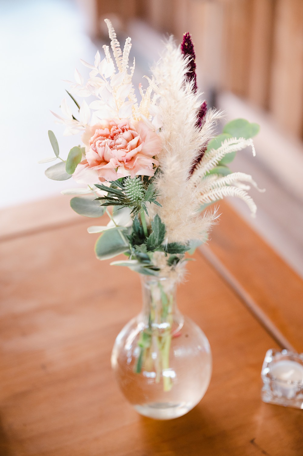 Bud Vase Flowers Pampas Grass Domaine du Beyssac Wedding Award Weddings