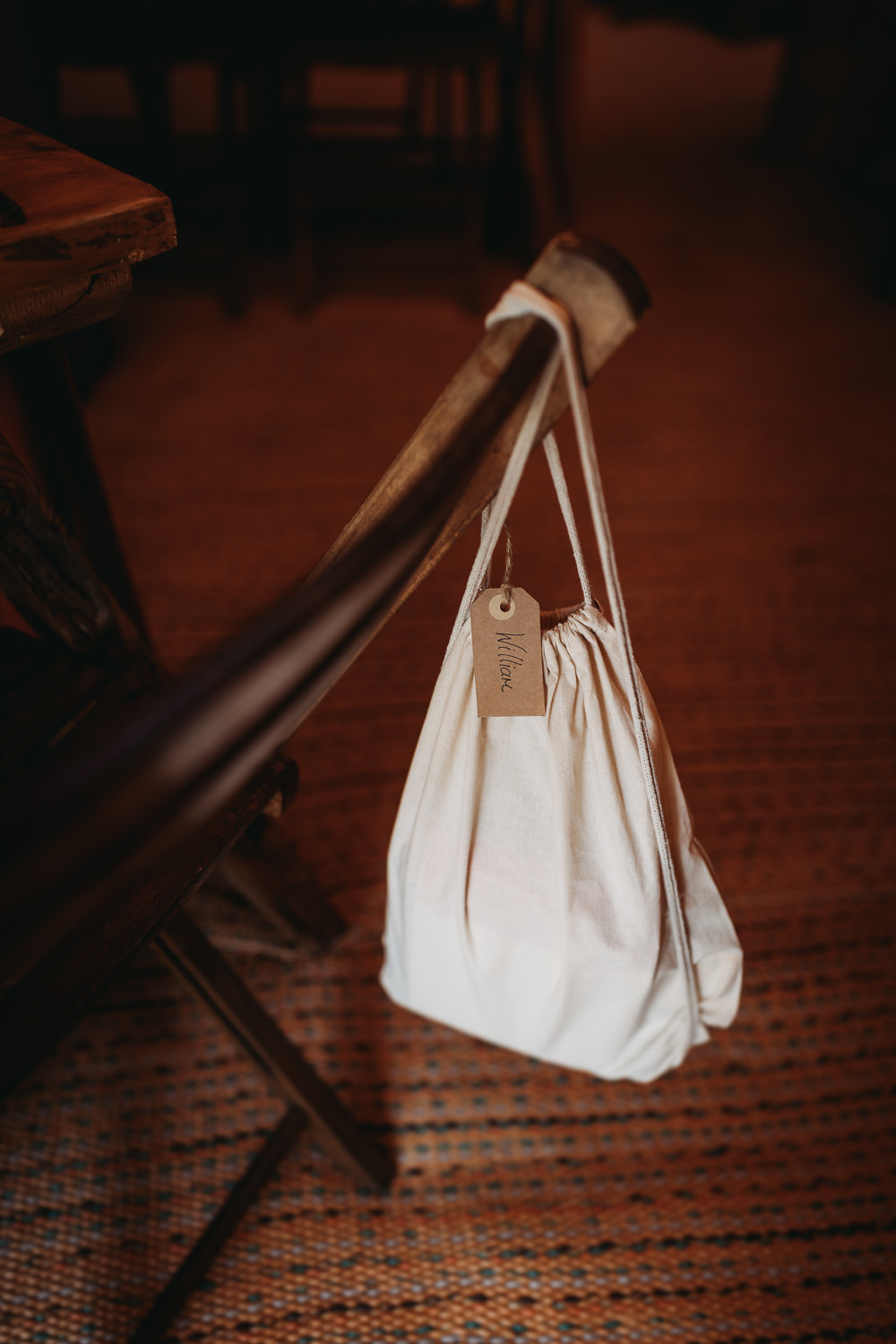 Goodie Bag Favour Canvas Drawstring Eco Garden Wedding ThymeLane Photography