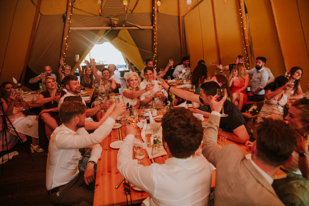 Festival Farm Wedding Sam Bennett Photography