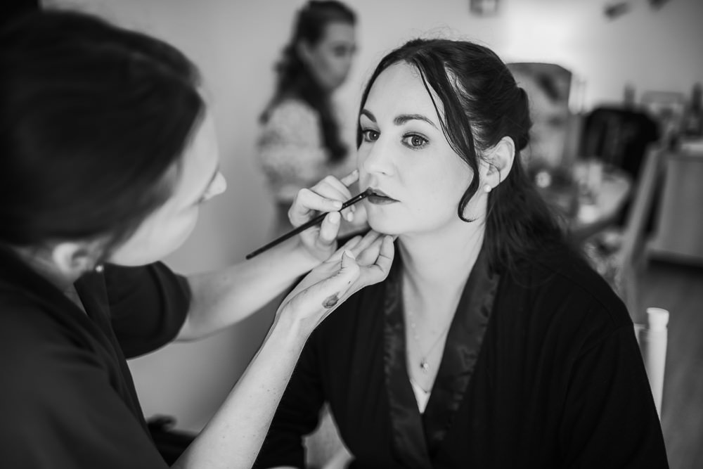 Bride Bridal Make Up Manor Gardens Wedding Paul Fuller Photography