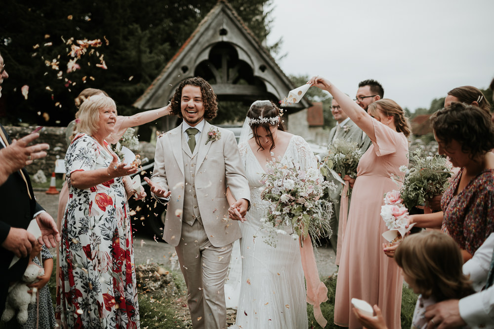 Confetti Throw Manor Gardens Wedding Paul Fuller Photography