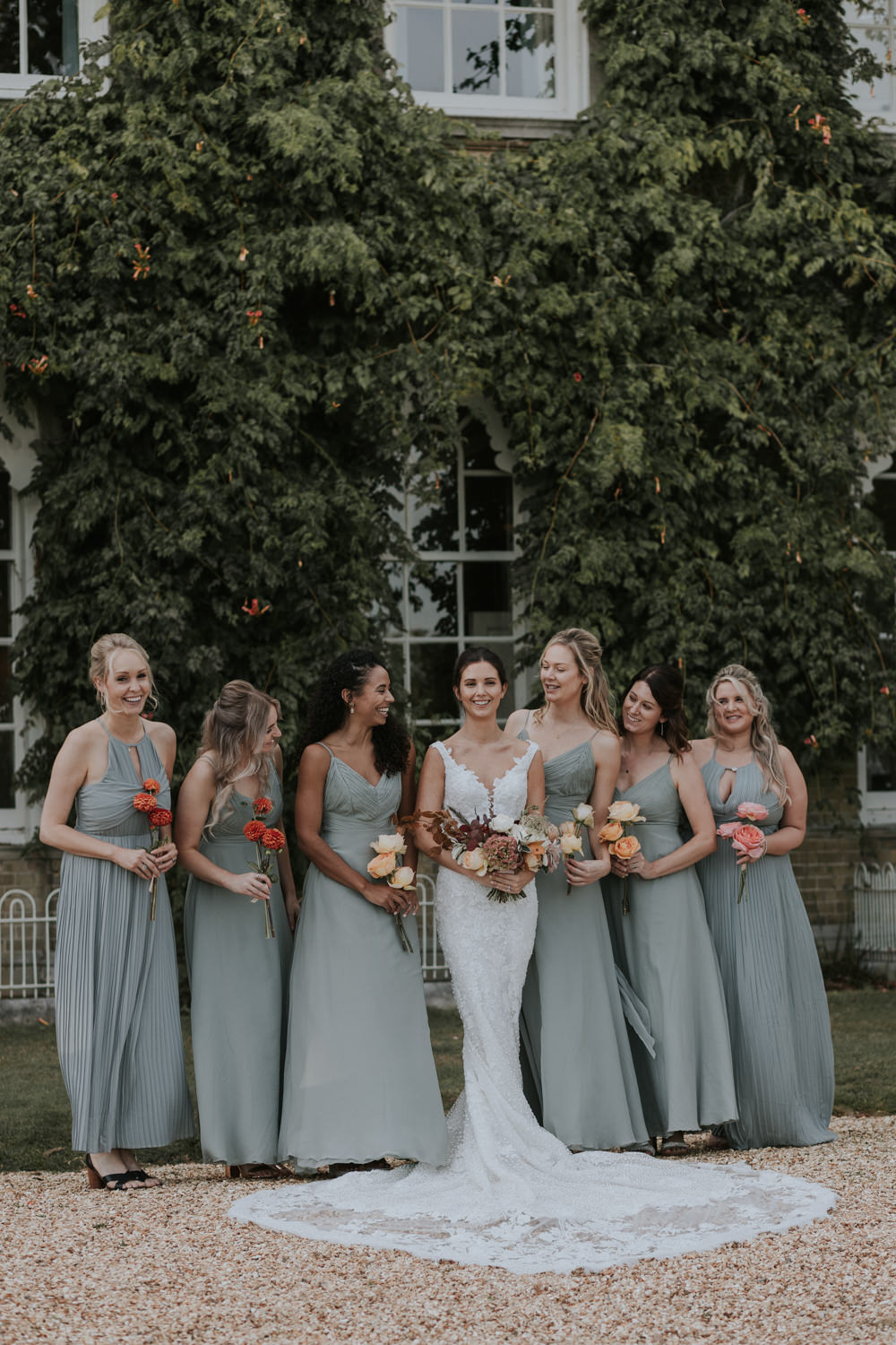 Sage Green Bridesmaids Dress Dresses Pylewell Park Wedding Grace Pham Photography