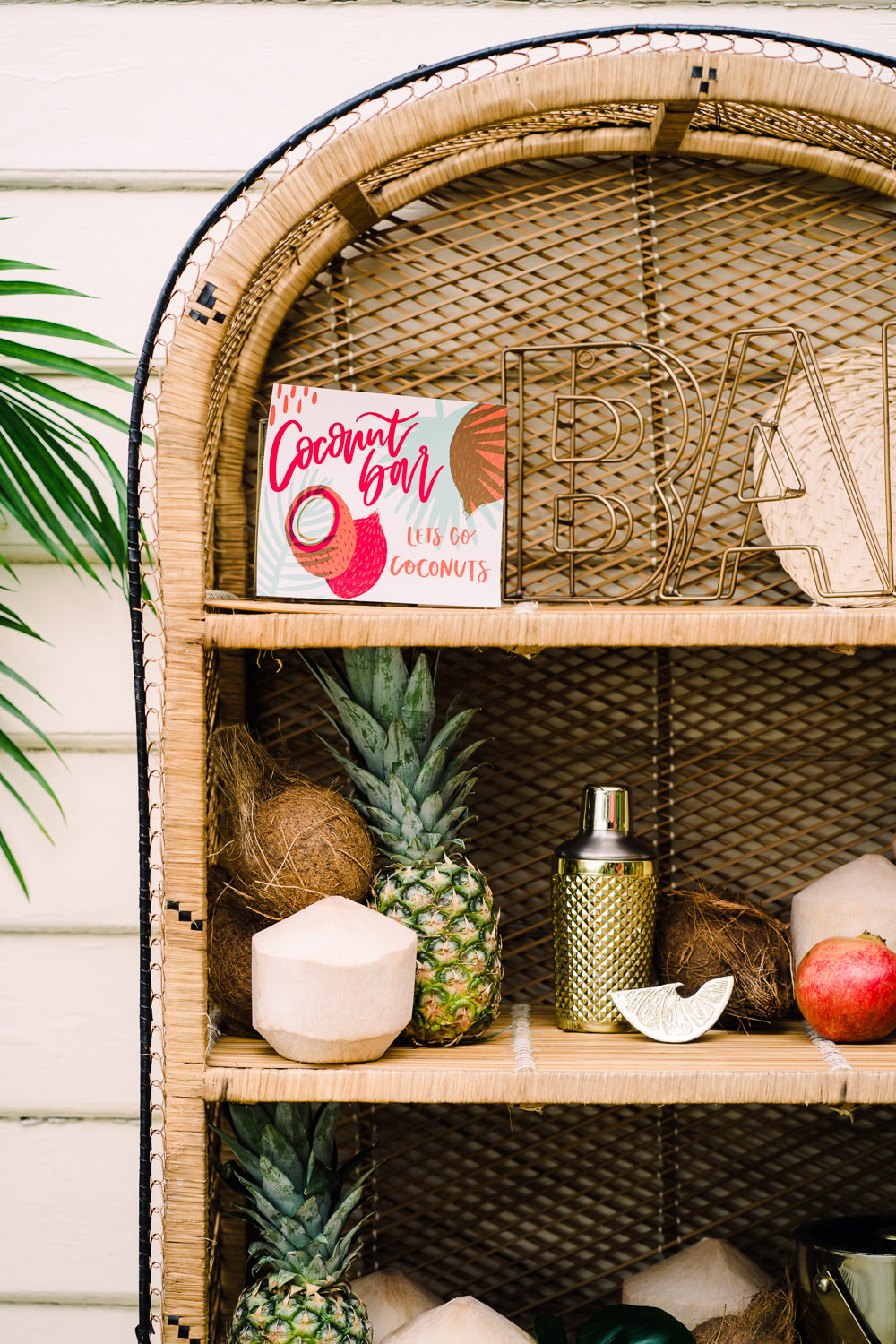 Shelving Decor Rattan Staycation Wedding Jade Touron Photography