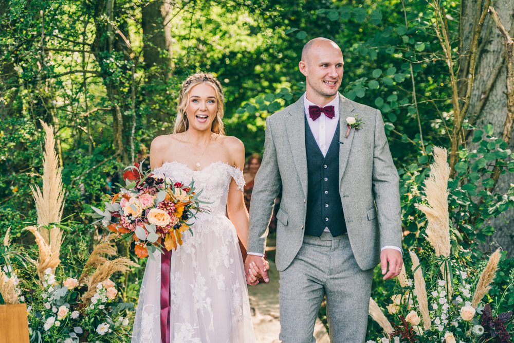 Surrey Farm Wedding Rob Tarren Photography Groom Grey Suit Red Bow Tie 