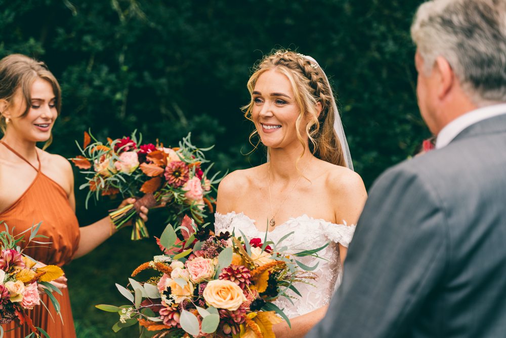 Bride Bridal Make Up Hairstyle Half Up Half Down Plait Braid Surrey Farm Wedding Rob Tarren Photography
