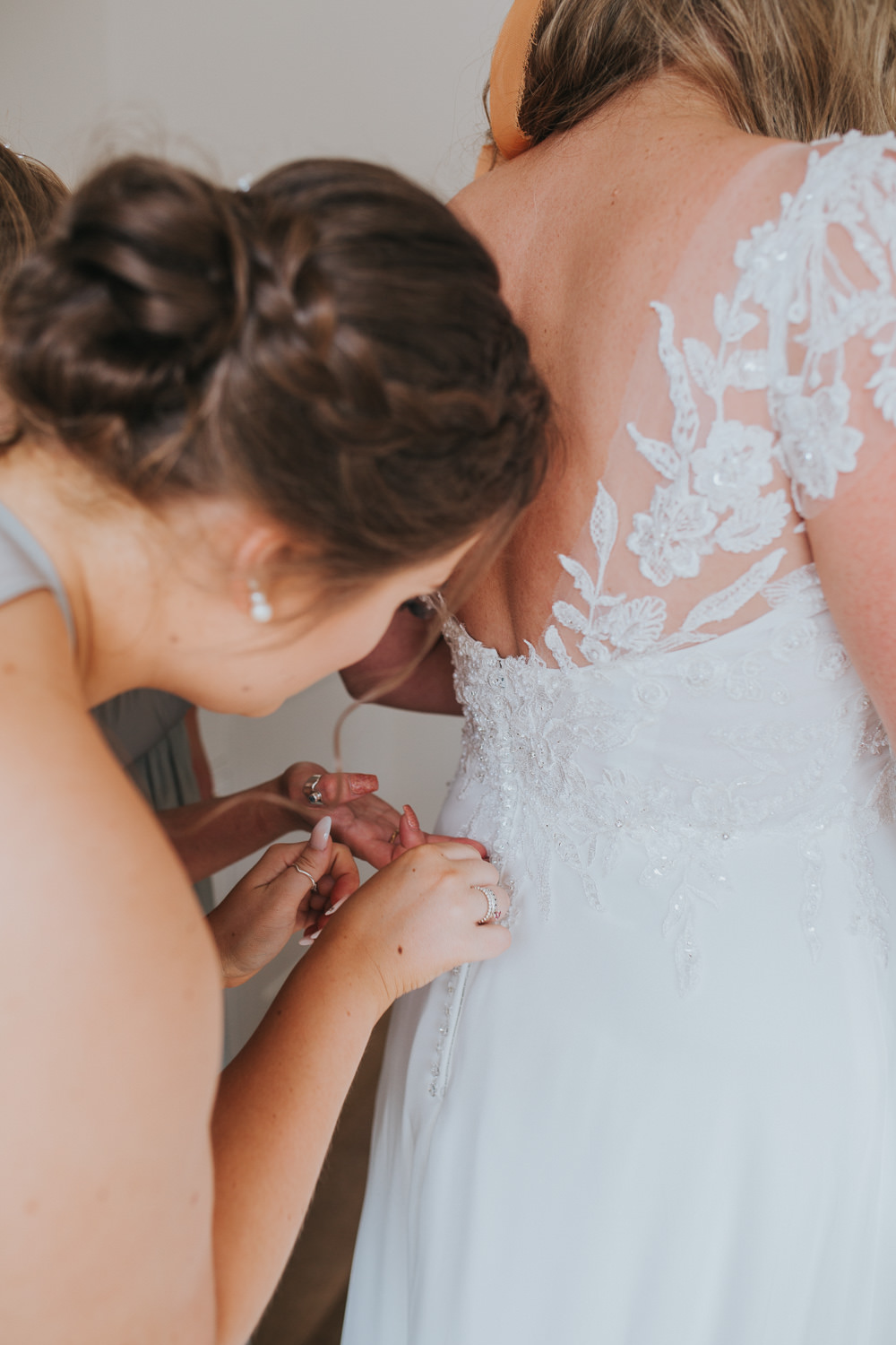 Dress Gown Bride Bridal Illusion Lace Sussex Tipi Wedding Charlotte Razzell Photography
