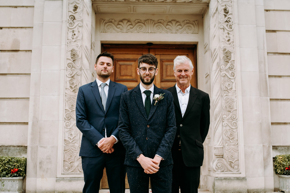 Groom Suit Groomsmen Black Tie Wandsworth Town Hall Wedding Andrew Brannan Photography