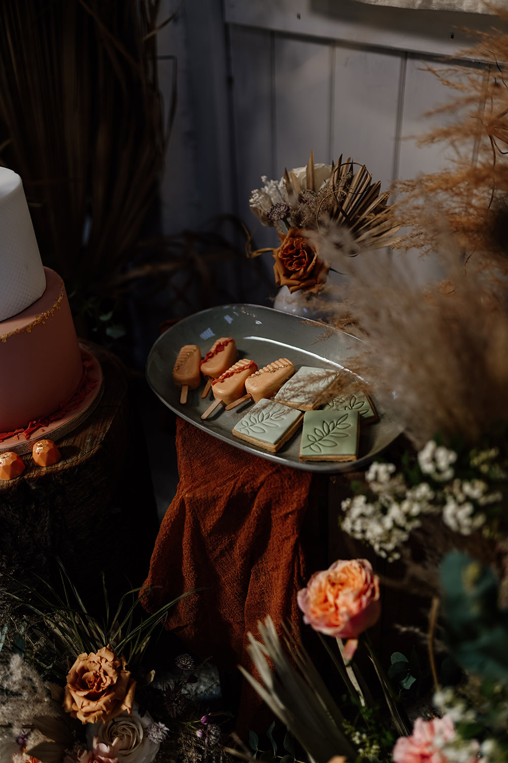 Dessert Table Treats White Syke Fields Wedding Sam Sparks Photo