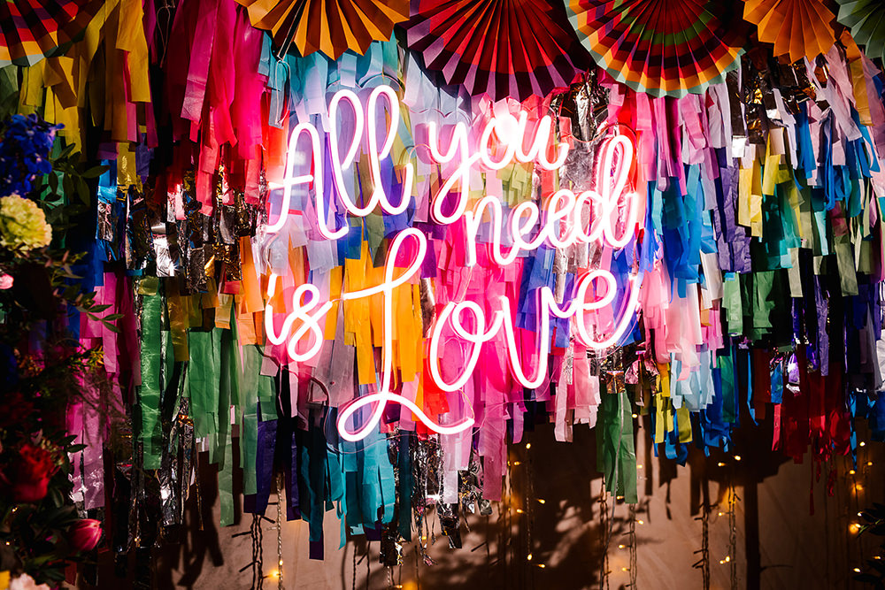 Pinwheel Streamer Flower Backdrop Arch Neon Sign Yoghurt Rooms Wedding Teddy Pig Photography