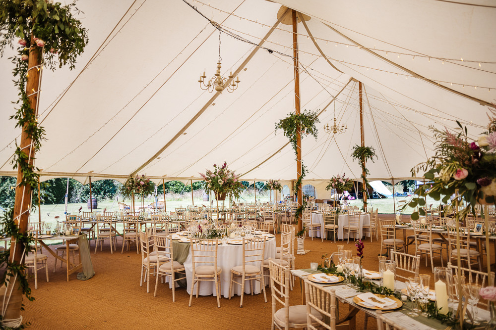 Pole Tent Marquee Reception Bedfordshire Country House Wedding Two D Photography