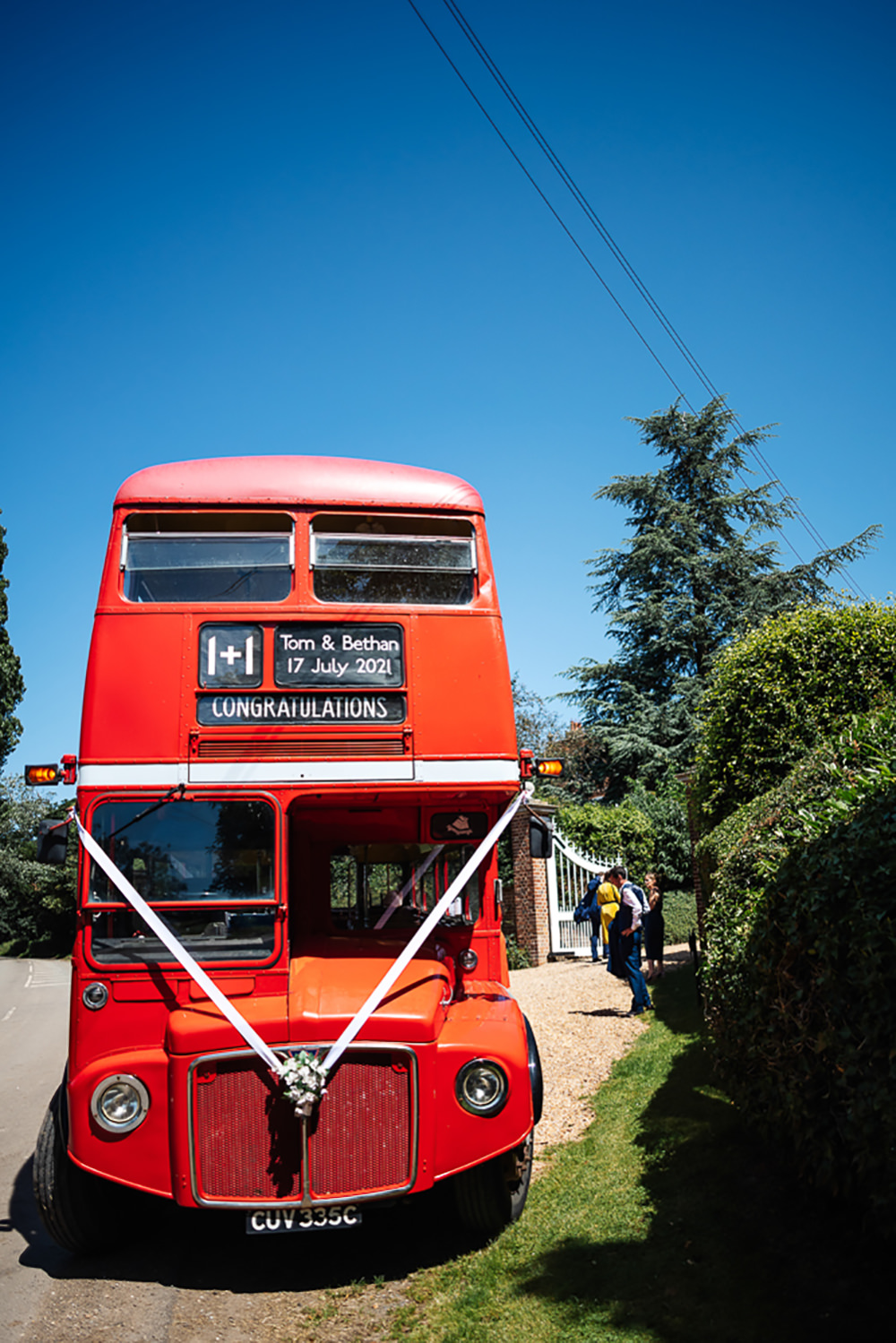 Bus Transport Bedfordshire Country House Wedding Two D Photography