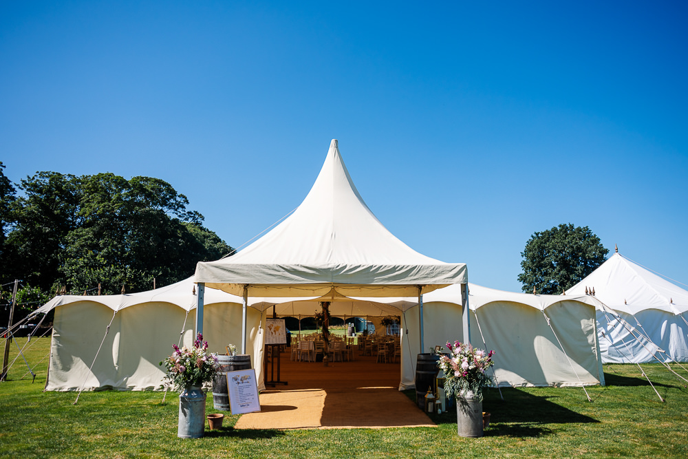 Pole Tent Marquee Bedfordshire Country House Wedding Two D Photography