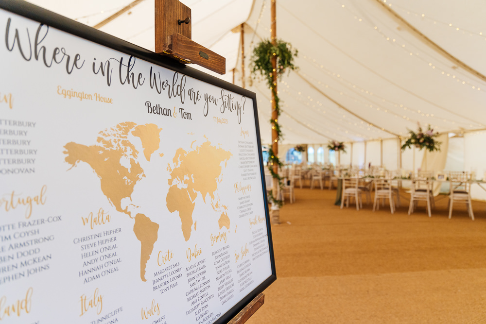Gold Map Table Plan Seating Chart Bedfordshire Country House Wedding Two D Photography