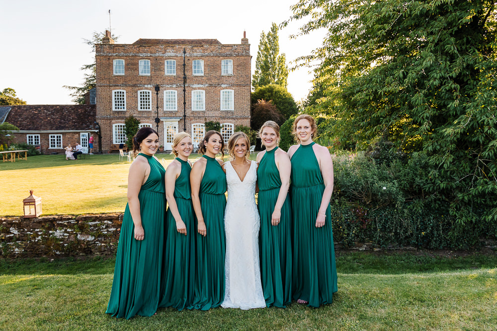 Green Bridesmaids Dresses Bedfordshire Country House Wedding Two D Photography