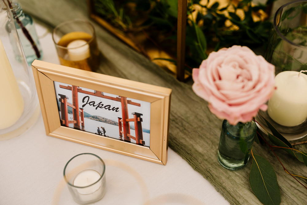 Table Names Gold Frame Bedfordshire Country House Wedding Two D Photography