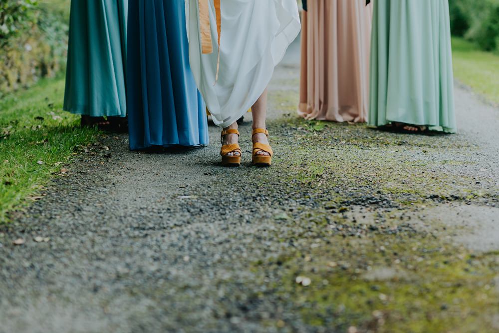 Bride Bridal Shoes Cheswell Grange Wedding James Merrick Photography