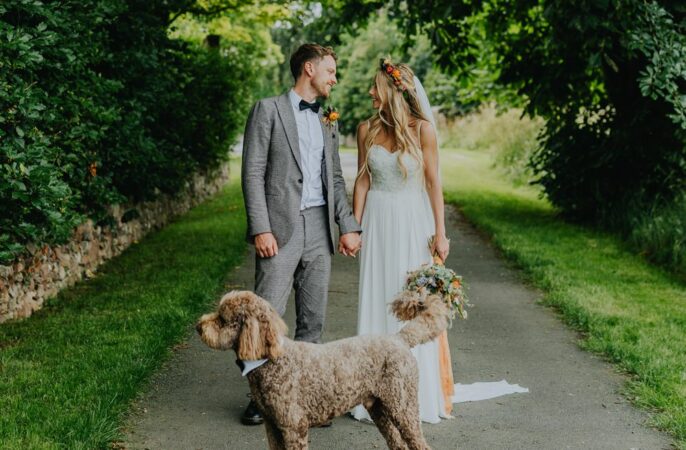 Pet Dog Cheswell Grange Wedding James Merrick Photography