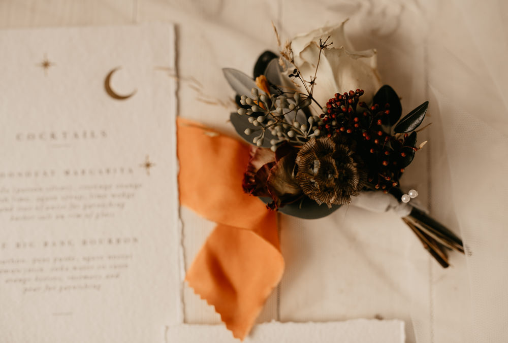 Buttonhole Flowers Groom December Wedding Ideas Megan Donati Photography