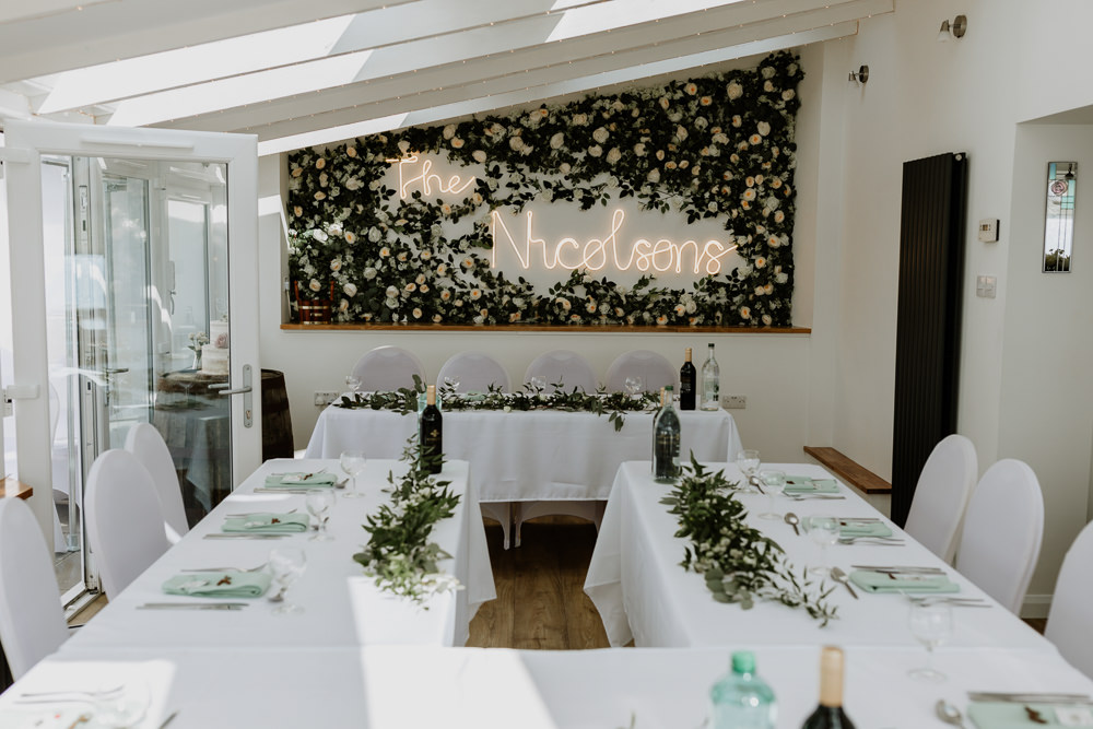 Conservatory Reception U Shape Tables Family Home Wedding What Susan Sees Photography