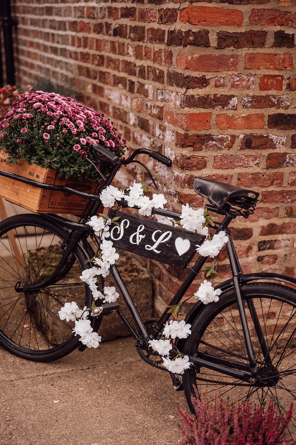 Bicycle Decor Sign Granary on the Common Wedding Bloom Weddings
