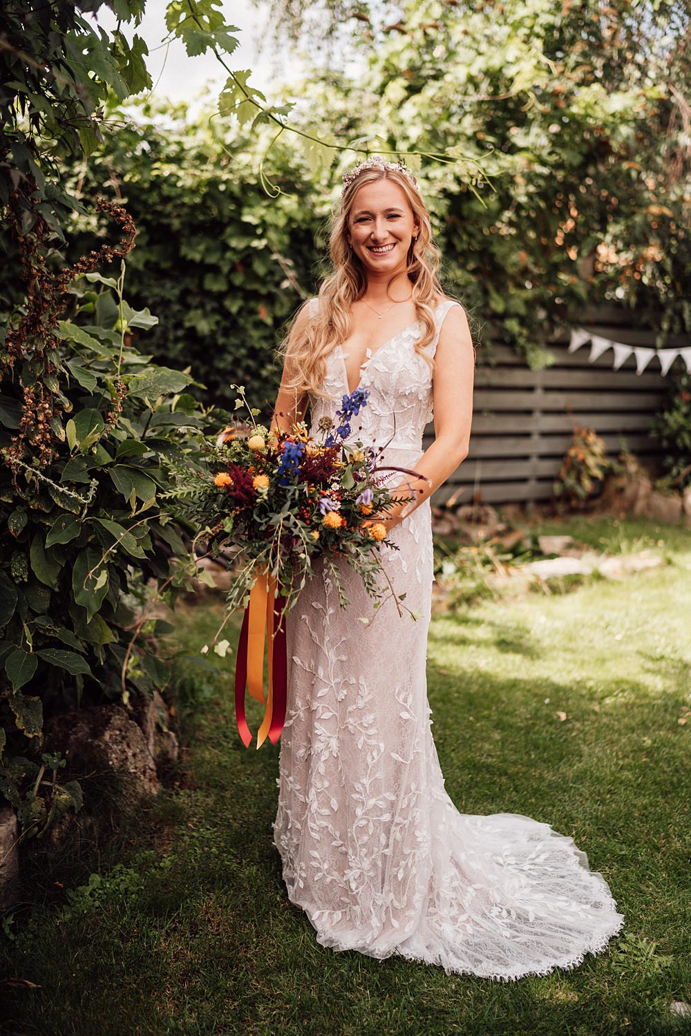 Bride Bridal Dress Gown Straps Lace Granary on the Common Wedding Bloom Weddings