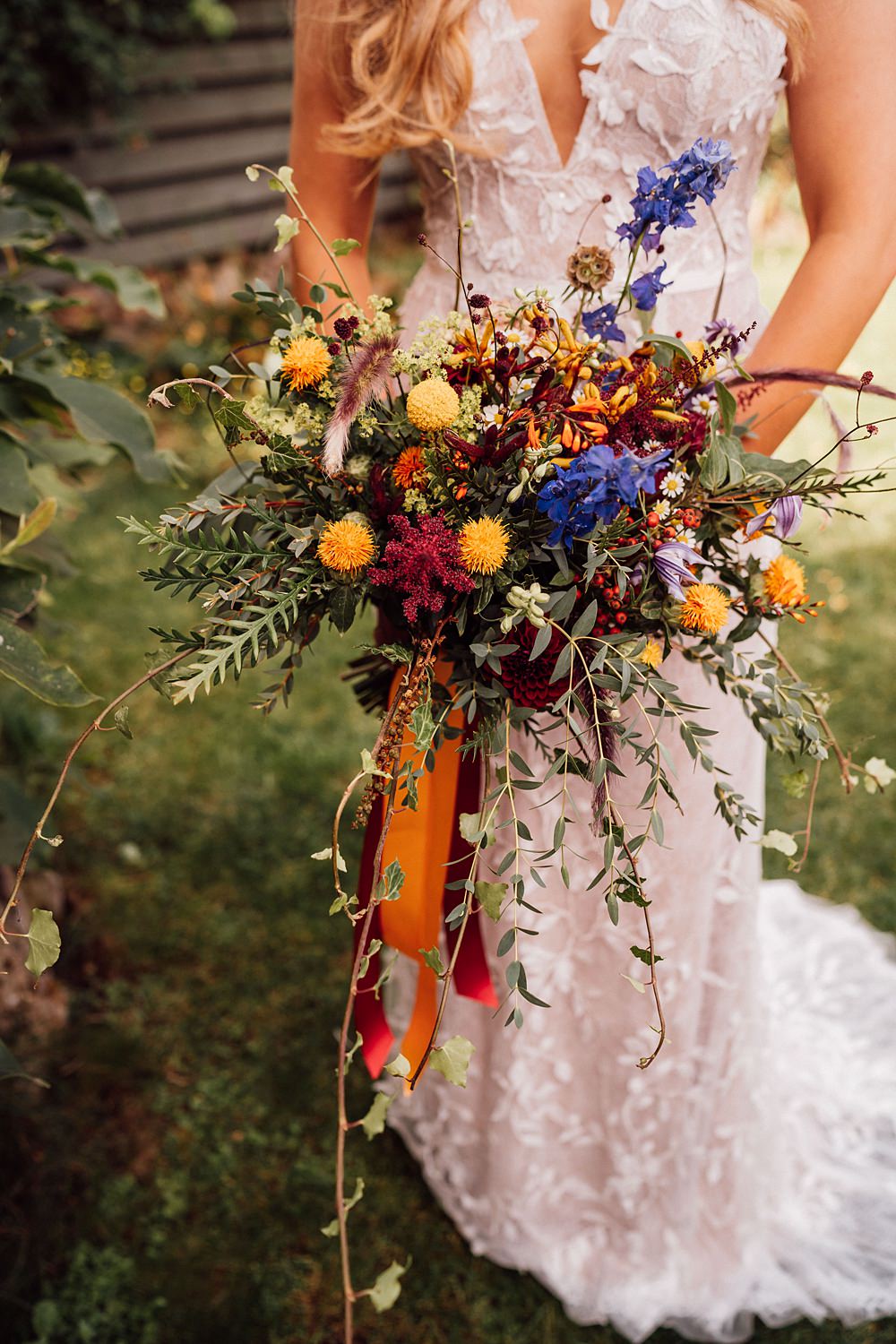 Bouquet Flowers Bride Bridal Colourful Ribbon Granary on the Common Wedding Bloom Weddings