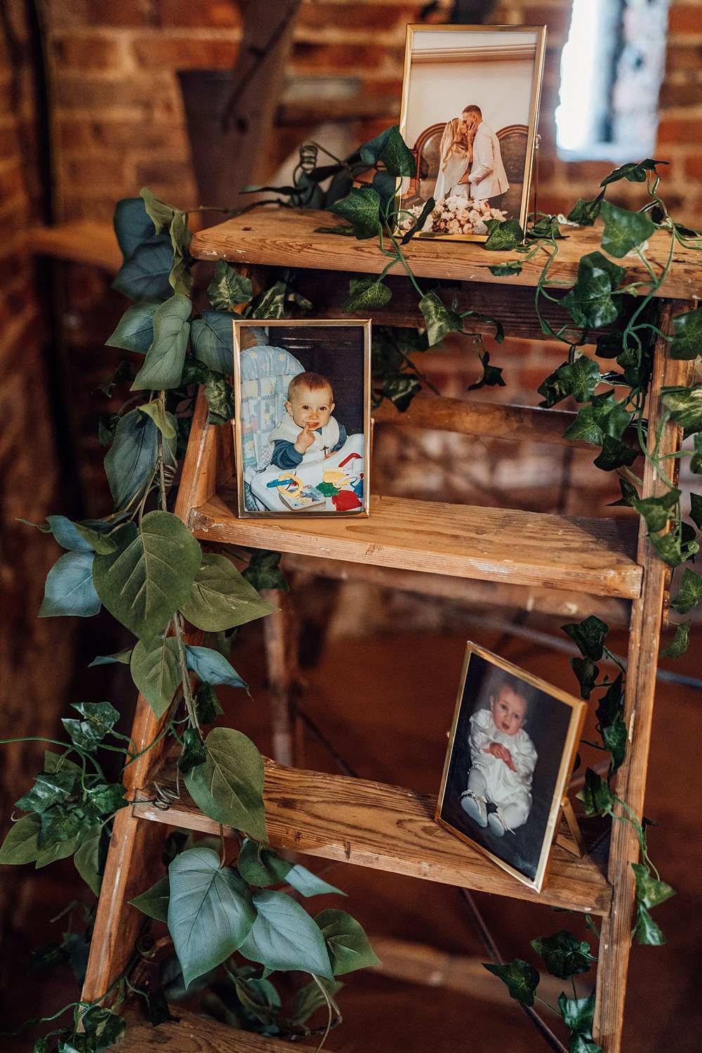 Wooden Ladder Decor Photos Granary on the Common Wedding Bloom Weddings