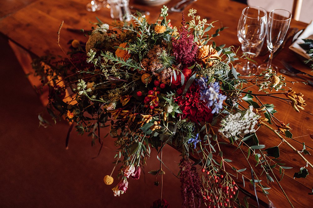 Top Table Flowers Colourful Granary on the Common Wedding Bloom Weddings