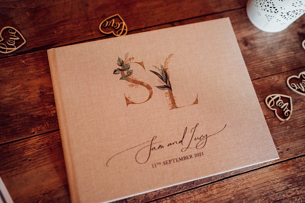 Personalised Guest Book Granary on the Common Wedding Bloom Weddings